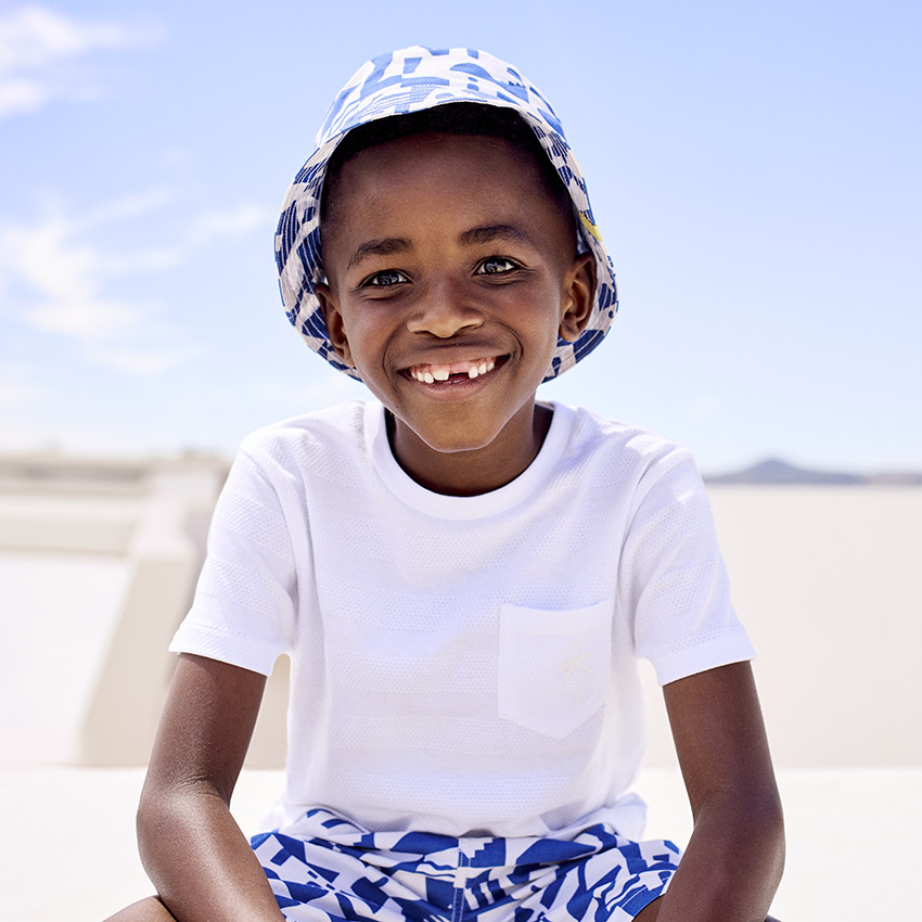 T-shirt κοντομάνικο με τσέπη και σχέδιο φοίνικα 