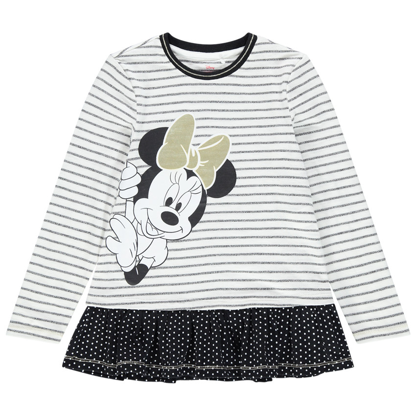 Μακρυμάνικη τουνίκ με ρίγες και στάμπα με τη Minnie της Disney  Additional Μακρυμάνικη τουνίκ με ρίγες και στάμπα με τη Minnie της Disney