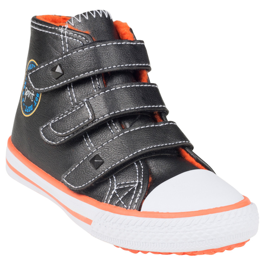  Αθλητικά μποτάκια με τριπλό αυτοκόλλητο velcro και επένδυση από ψεύτικη γούνα 