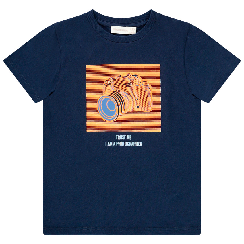 T-shirt βαμβακερό σχέδιο effet 3D για αγόρι Main T-shirt βαμβακερό σχέδιο effet 3D για αγόρι