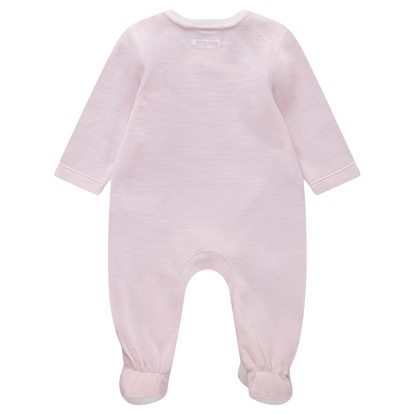 Δίχρωμο βελουτέ φορμάκι κεντημένο Smiley Girl 