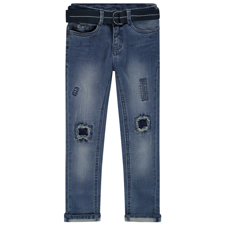 Τζιν με used όψη και αφαιρούμενη ζώνη 