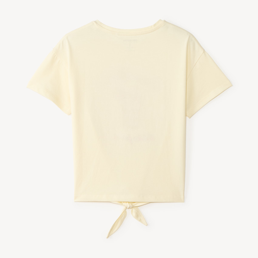 T-shirt κοριτσιού με κοντά μανίκια και φιόγκο 