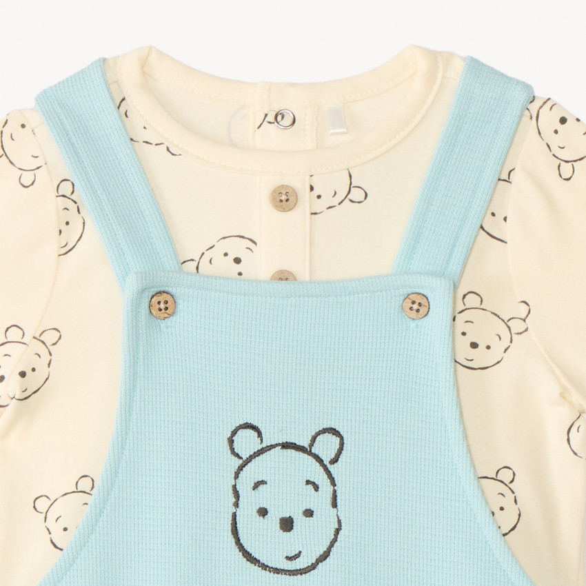 Σύνολο 2 τεμαχίων με σαλοπέτα + μπλουζάκι Winnie the Pooh Disney για αγόρι μωρού 