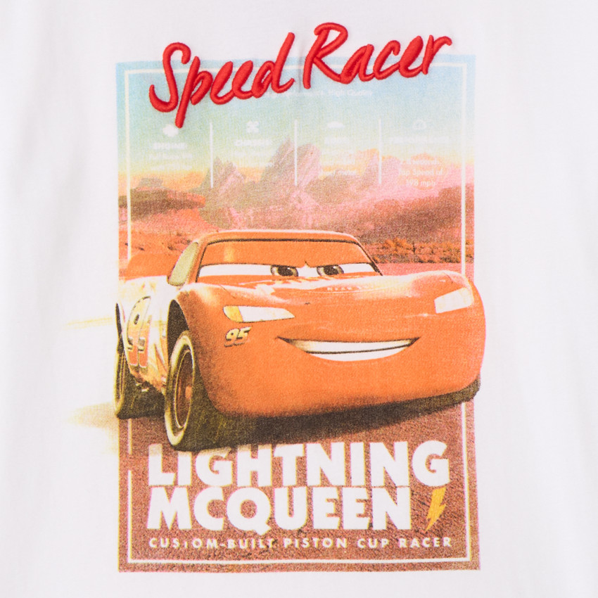 T-shirt κάποιες κοντές 1/2 oversized Flash McQueen Disney-Pixar για αγόρι 
