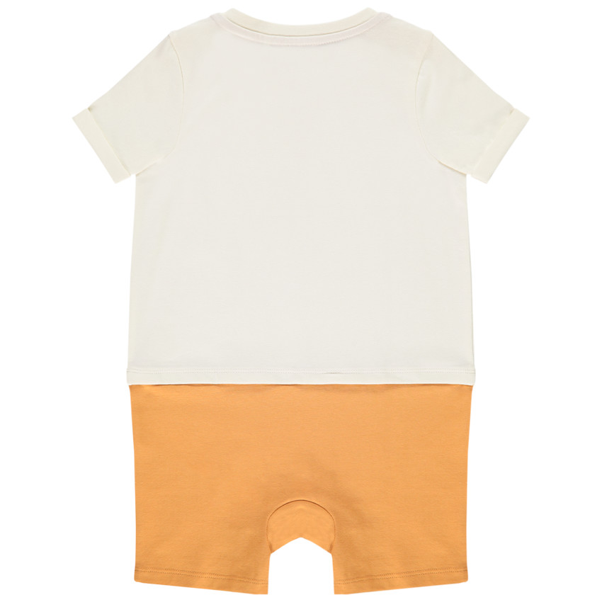 Combi κοντό με τσέπη φαντεζί για bebe αγόρι 