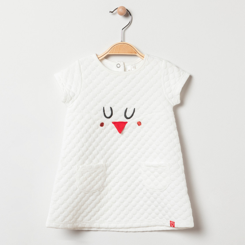 Φόρεμα κοντομάνικο molleton φαντεζί  