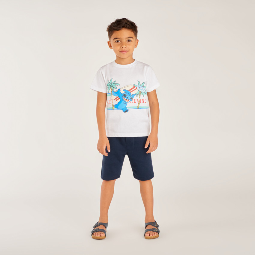 T-shirt με κοντό μανίκι με τύπωμα Stitch Disney για αγόρι 