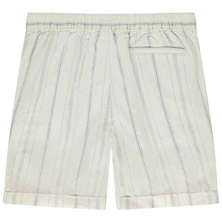 Βερμούδα από πάνινο ύφασμα με ρίγες για αγόρι 