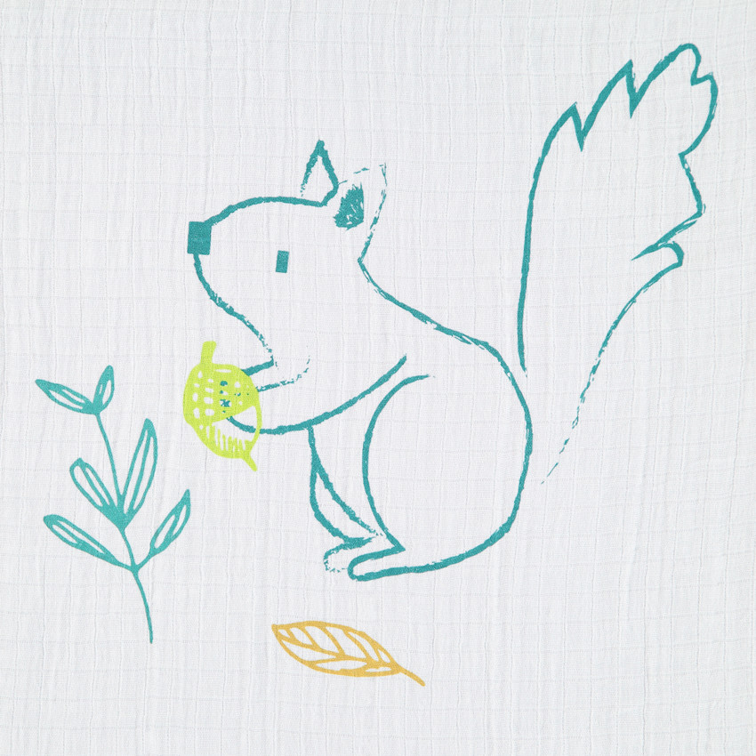 Lot de 3 langes en gaze de coton garçon  Additional Lot de 3 langes en gaze de coton garçon