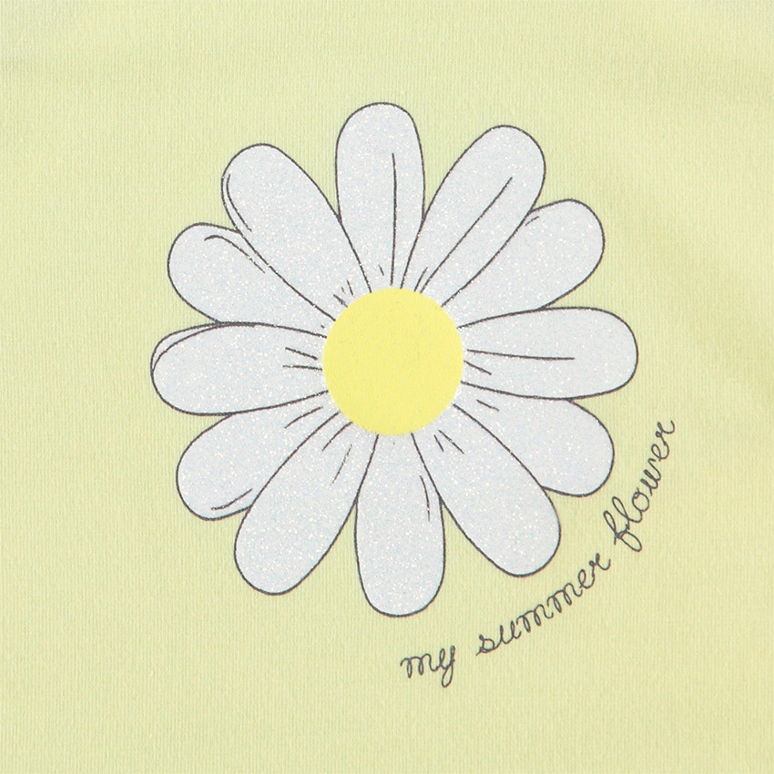 Φόρεμα 2 σε 1 με τυπωμένο λουλούδια και ριγέ το κάτω μέρος 