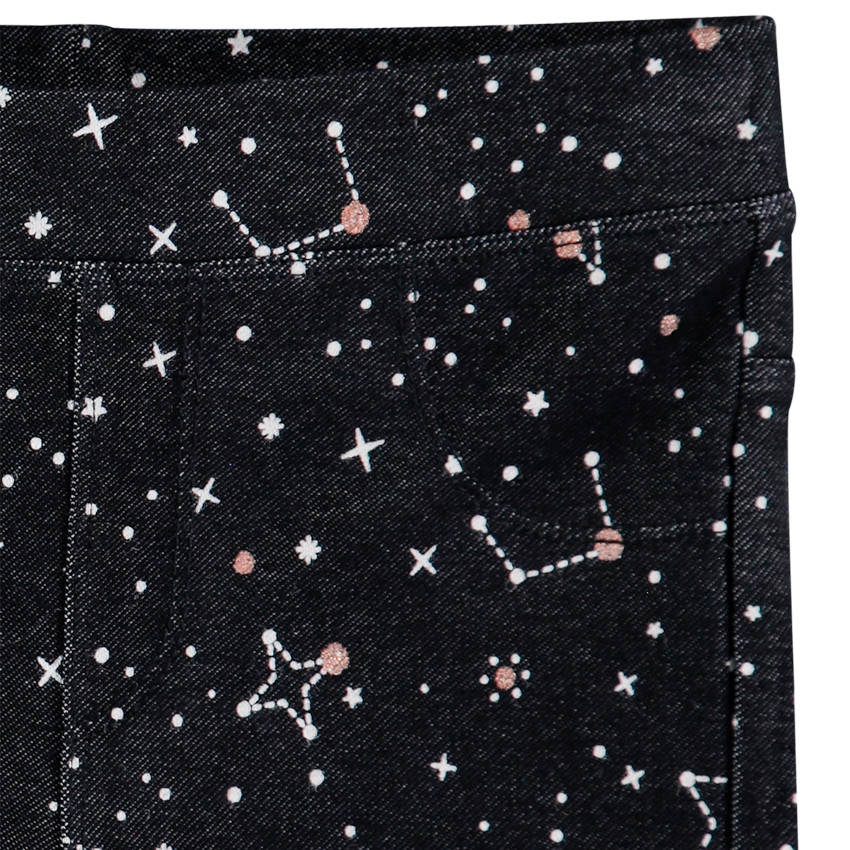 Jegging en milano à étoiles imprimées all-over 