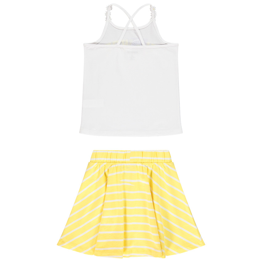 Σετ πλαζ αμάνικο μπλουζάκι + φούστα για κορίτσι  Additional Σετ πλαζ αμάνικο μπλουζάκι + φούστα για κορίτσι