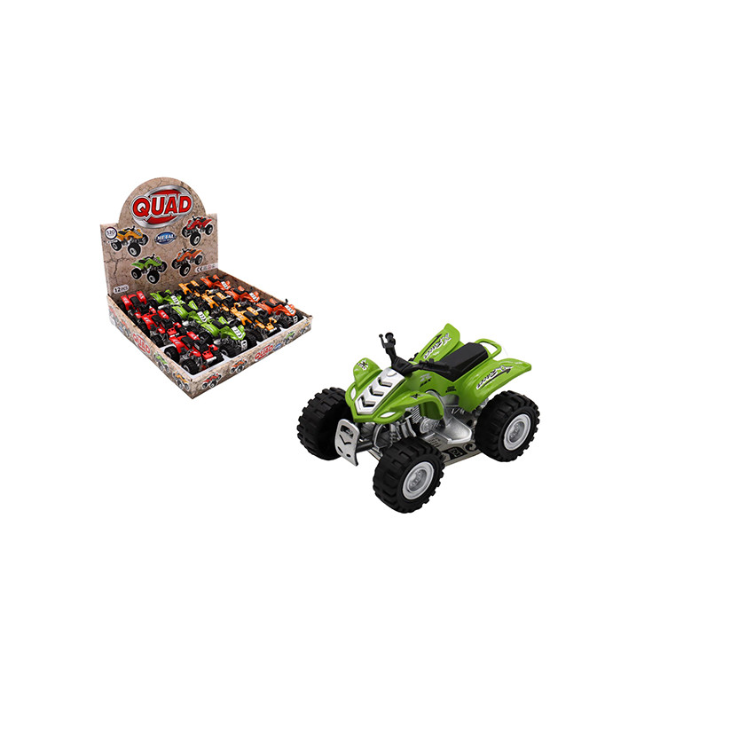 Μεταλλικό Quad 8,5 cm με Pull-Back Μηχανισμό - 1τμχ 
