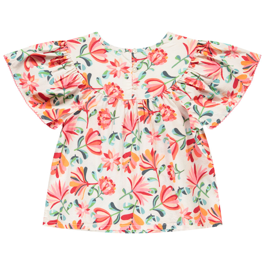 Τουνίκ κοντομάνικο με φλοράλ σχέδιο για κορίτσι 