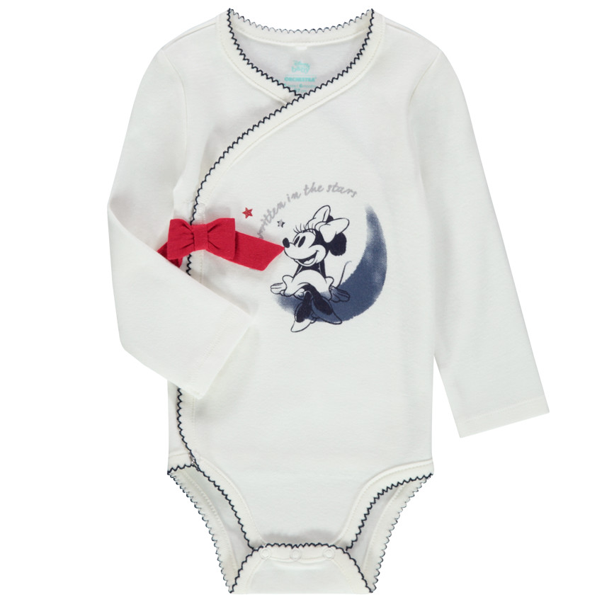 Body manches longues en coton print Minnie avec noeud  Additional Body manches longues en coton print Minnie avec noeud