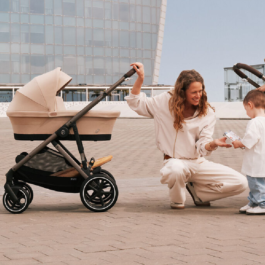 Σύστημα Ματαφορας Kit 3Σε1 Trio eGazelle S TPE BP/Almond Beige-beige (Cloud G i-Size Plus+Adapter CS Gazelle S+Gazelle S Cot) 