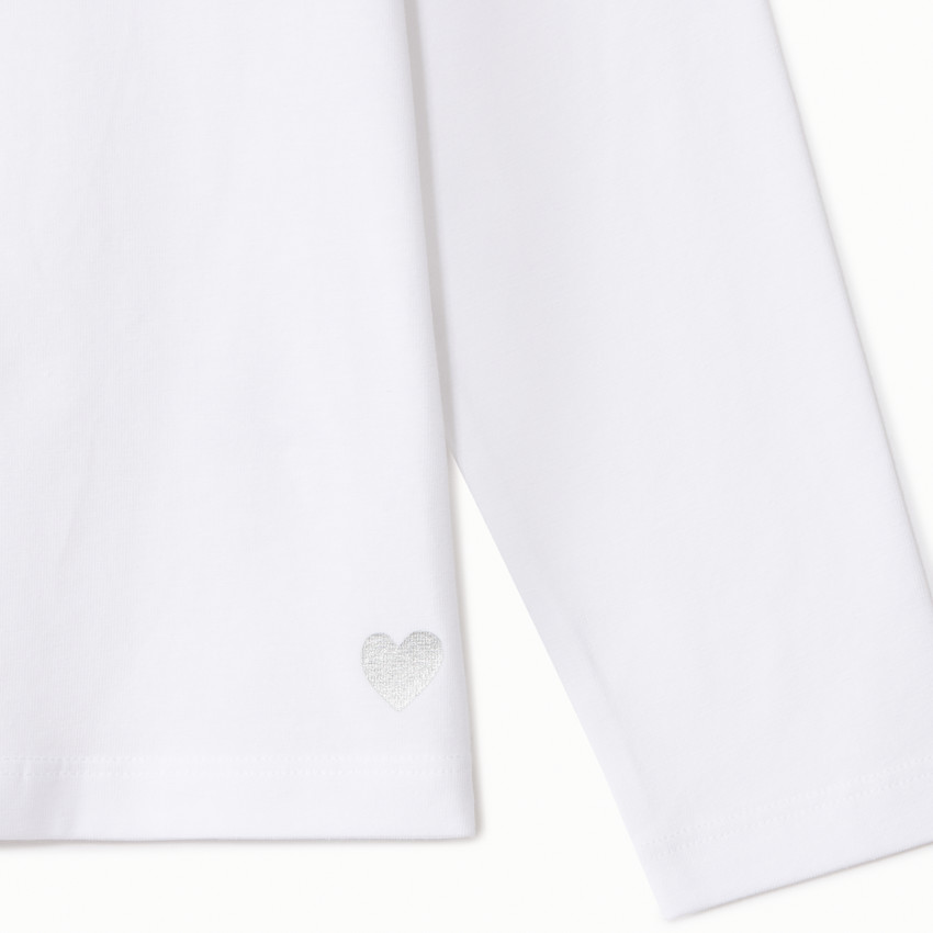 Σετ 3 μακρυμάνικα μπλουζάκια jersey μονόχρωμα για κορίτσι 