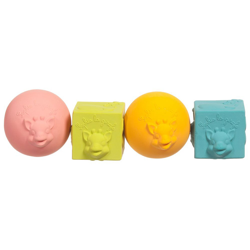 Παιχνίδι σχημάτων Σοφία η Καμηλοπάρδαλη 2 κύβοι/2 μπάλες 