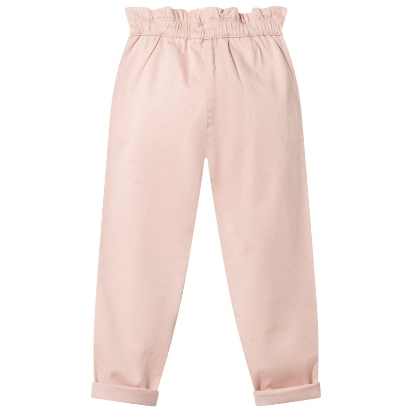Pantalon en toile slouchy rose pâle 