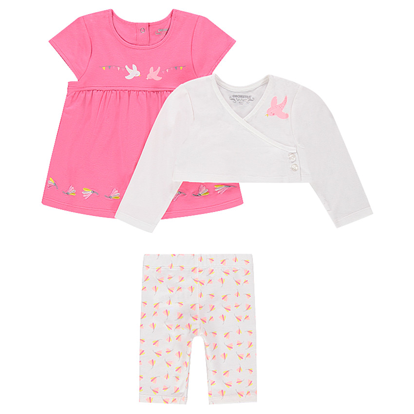 Σύνολο τουνίκ, μπολερό και κοντό εμπριμέ κολάν 