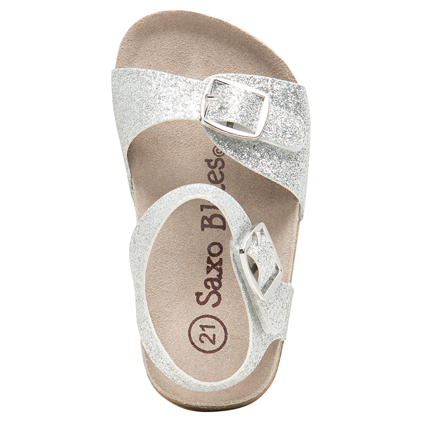 Πέδιλα με παγιέτες και πάτο από συνθετικό δέρμα 