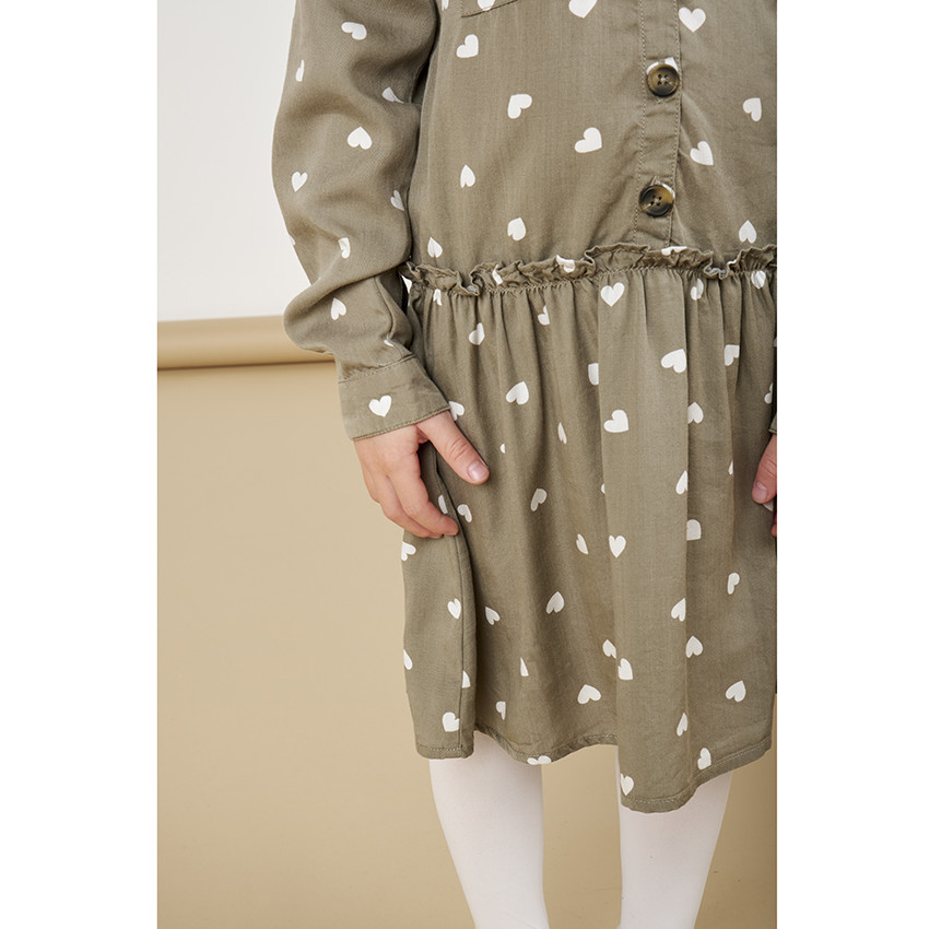 Φόρεμα μακρυμάνικο tencel για κορίτσι 