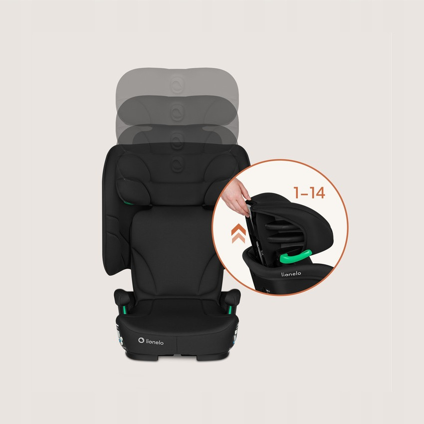 Κάθισμα Αυτοκινήτου Orin i-Size isofix 100-150 cm Black Carbon Lionelo  