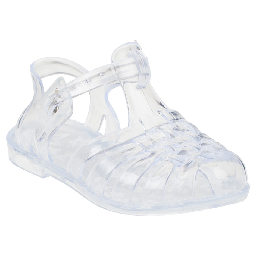 Sandales de plage transparentes à boucle 