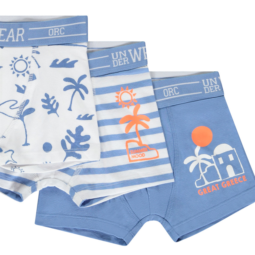 Σετ από 3 μποξεράκια με σχέδια Ελλάδα για αγόρι 