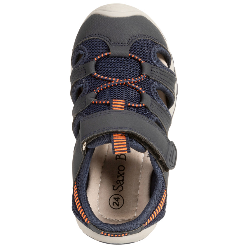 Σανδάλια με βέλκρο και δίχρωμες ελαστικές για αγόρι 