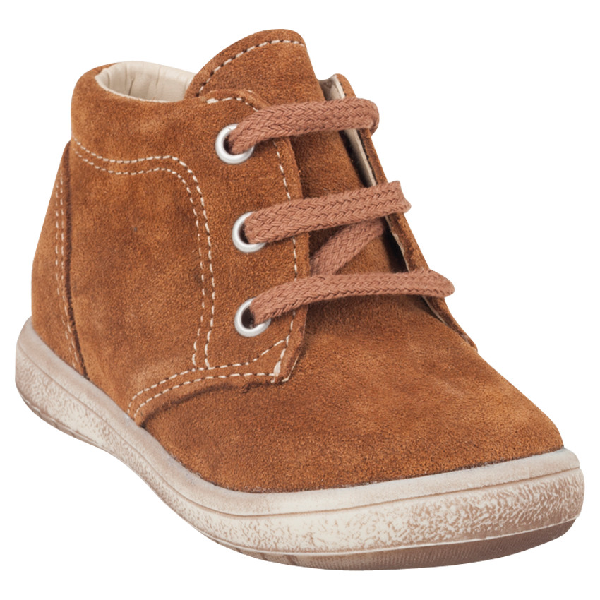 Μποτάκια από σουέτ δέρμα με κορδόνια 