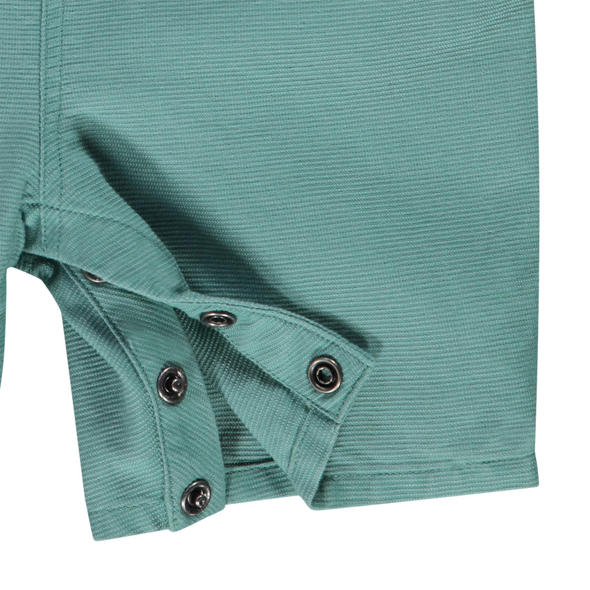 Σαλοπέτα κοντή βαμβακερή armuré με print φοίνικες για bebe αγόρι 