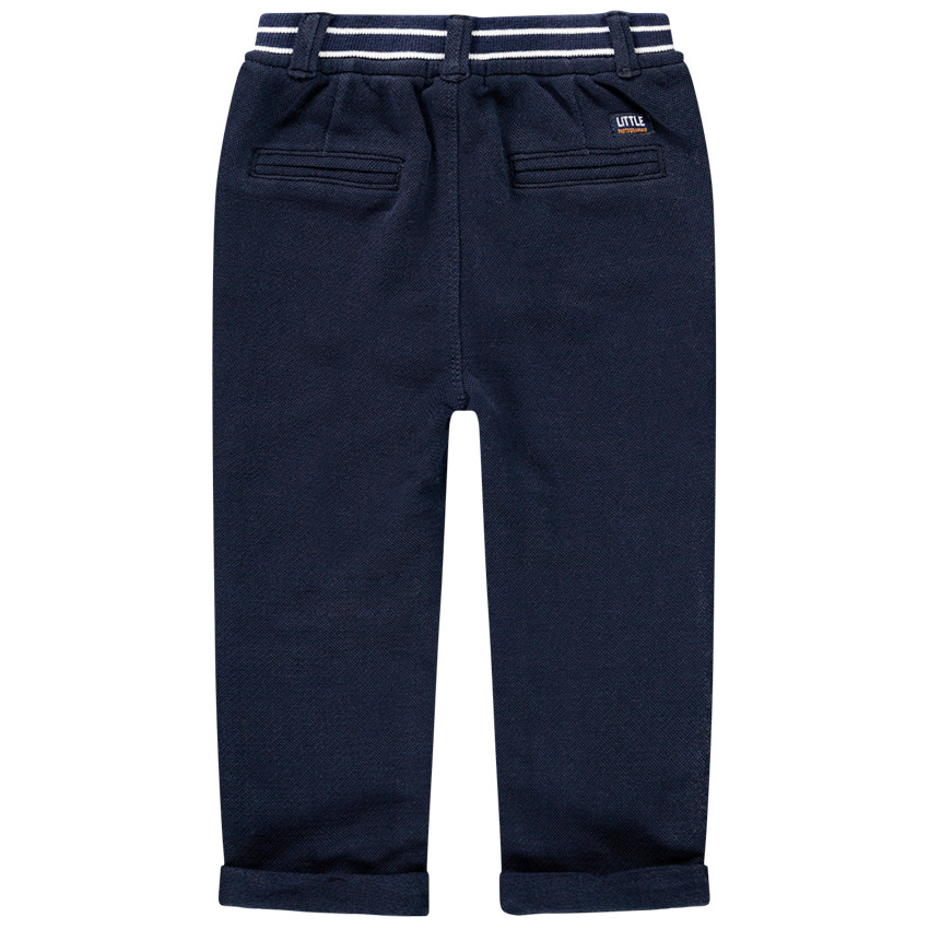 Pantalon piqué bleu marine pour bébé garçon 