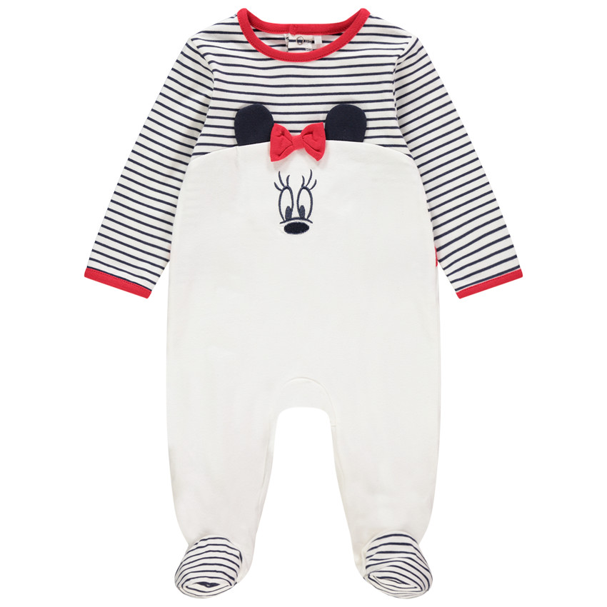 Πιτζάμα από jersey με ριγέ σχέδιο και σχέδιο Minnie Disney για κορίτσι 