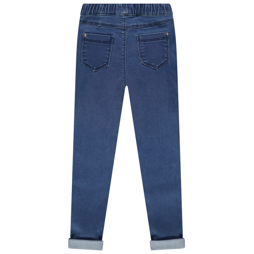 Παντελόνι-κολάν με φθαρμένη όψη και λάστιχο στη μέση 