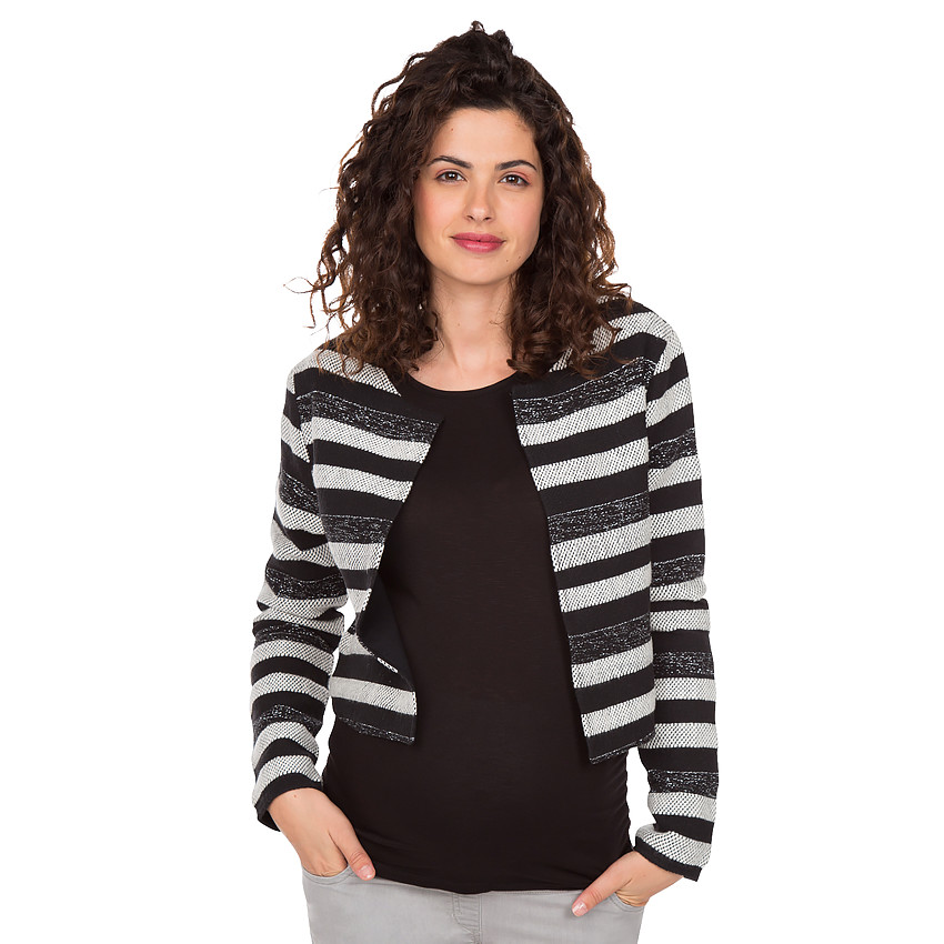 Ζακέτα εγκυμοσύνης με ρίγες ζακάρ 