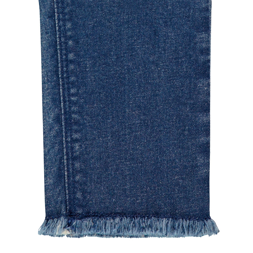 Jean slim με κεντήματα και  ζώνη για κορίτσι 