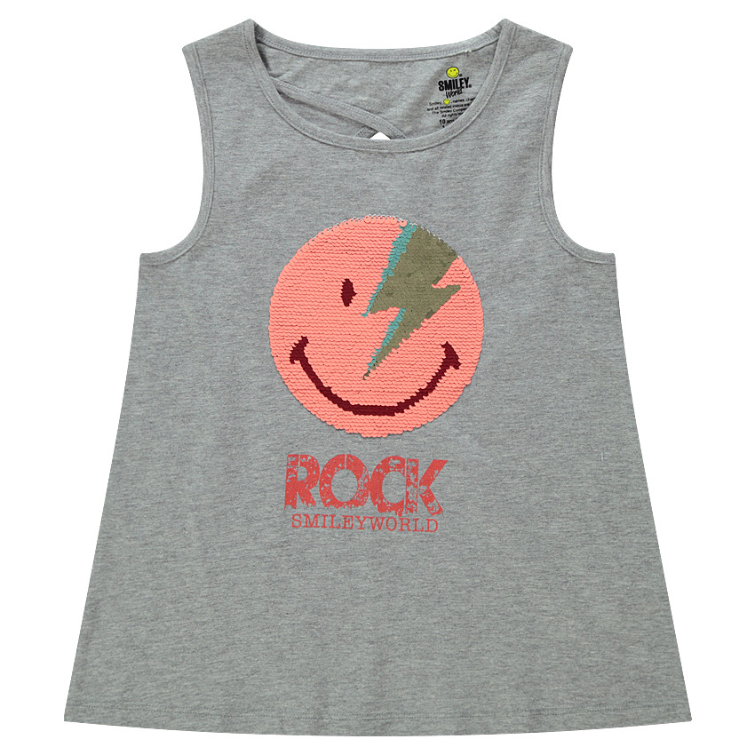 Παιδικά - Αμάνικη ζέρσεϊ μπλούζα με μοτίβο ©Smiley από μαγικές πούλιες 