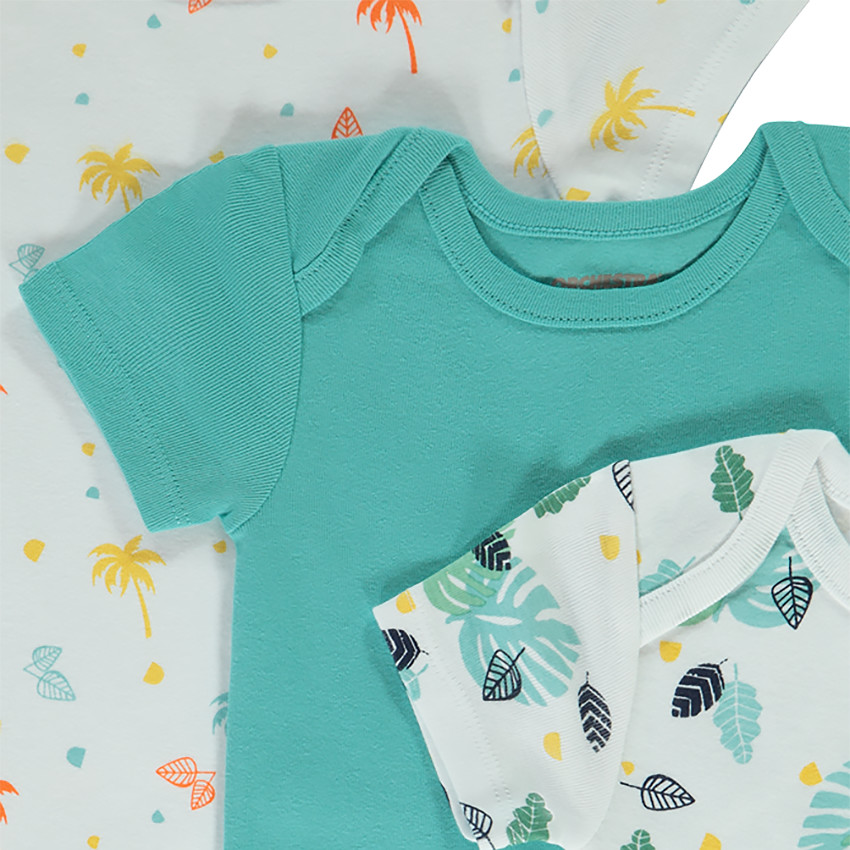 Lot de 8 bodies manches courtes pour bébé garçon 