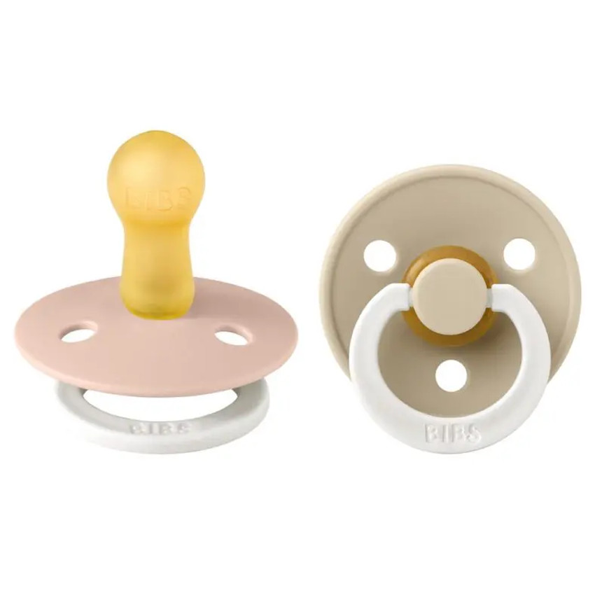 Bibs Πιπιλες Colour Round 2 Pack- Blush/Vanilla Glow No2 