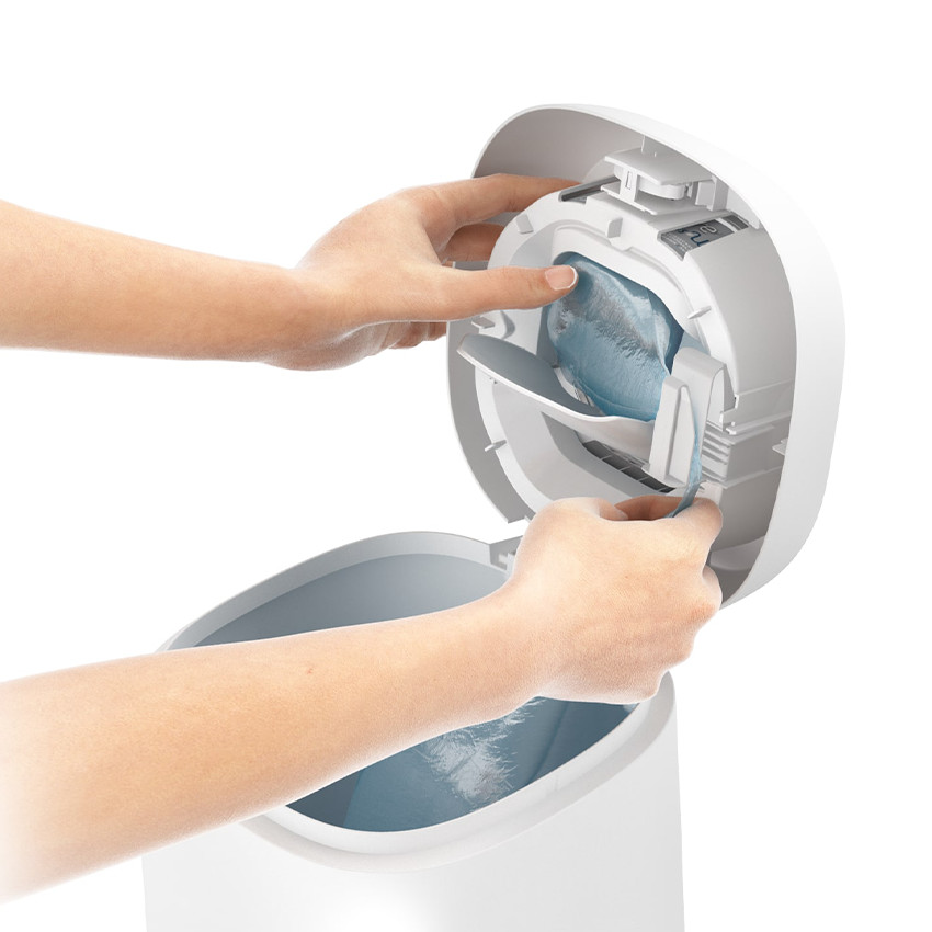 Κάδος απόρριψης πάνας. + 1 σετ ανταλλακτικά - Λευκό 