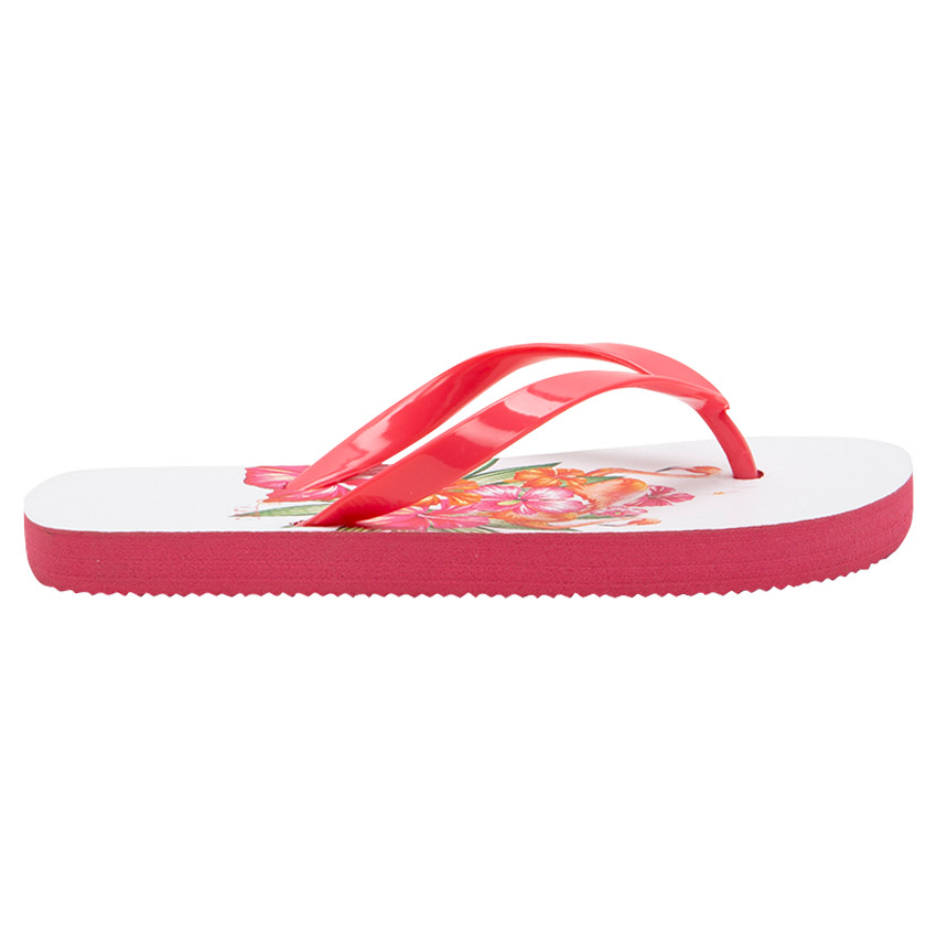 Σαγιονάρες με μοτίβο λουλούδια και μονόχρωμο λουράκι  Additional Σαγιονάρες με μοτίβο λουλούδια και μονόχρωμο λουράκι