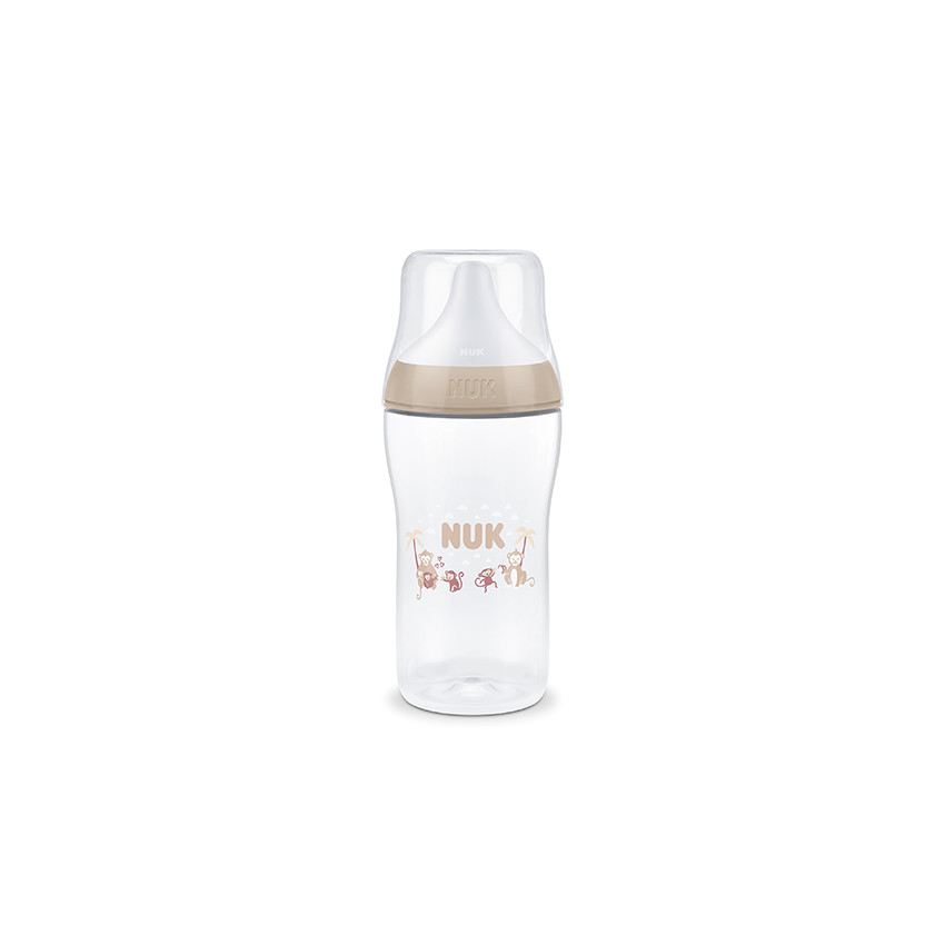Μπιμπερό Perfect Match Pp 260ml (Σιλικ.) Temp.Control Monkey Nuk  