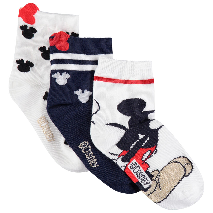 Lot de 3 paires de chaussettes motif Mickey Disney 