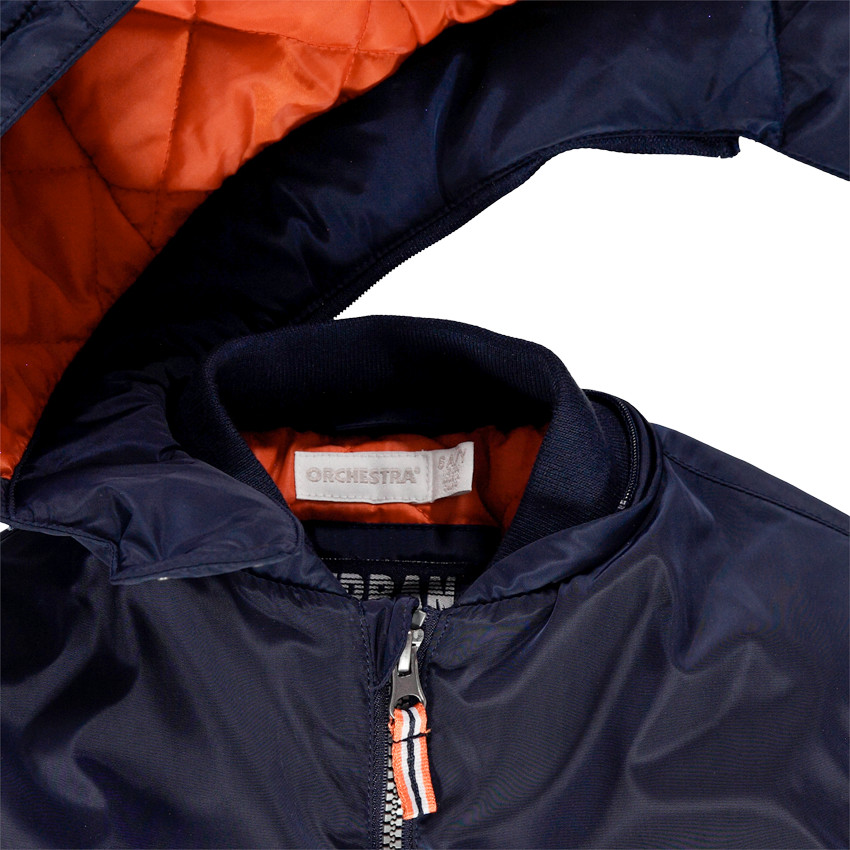 Blouson  bomber με αφαιρούμενη κουκούλα  