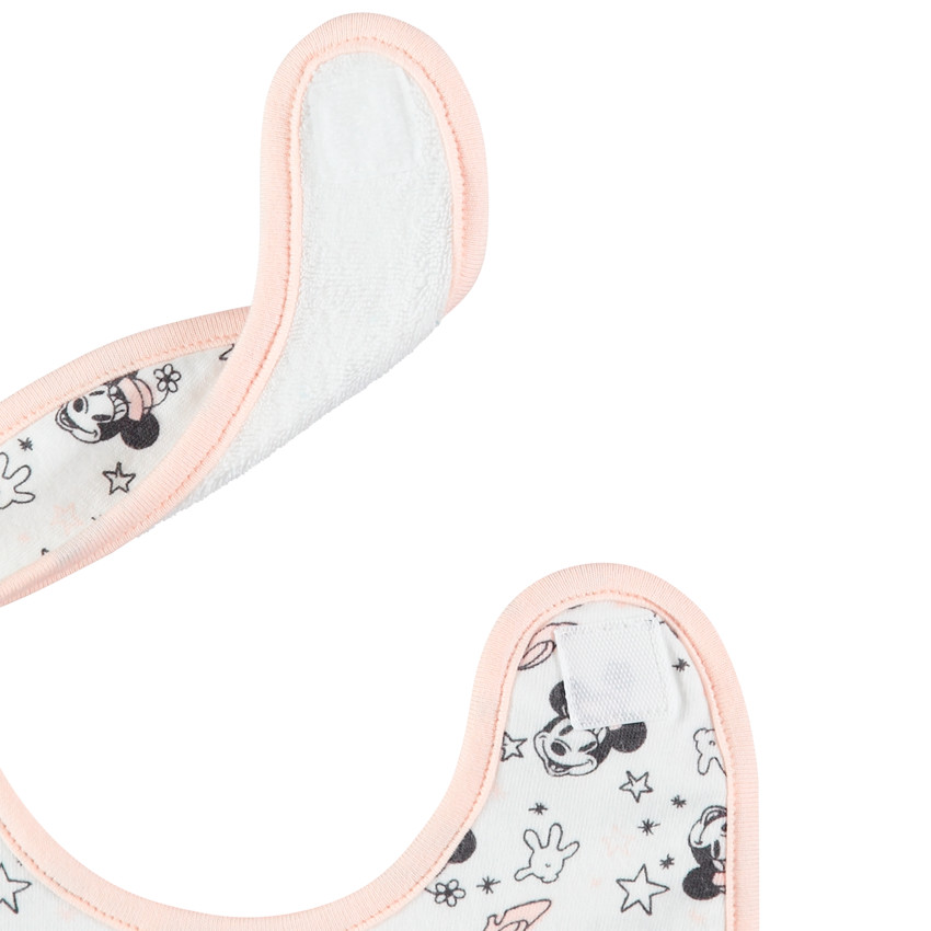 Σετ από 2 σαλιάρες από βαμβάκι με τύπωμα  Minnie Disney 