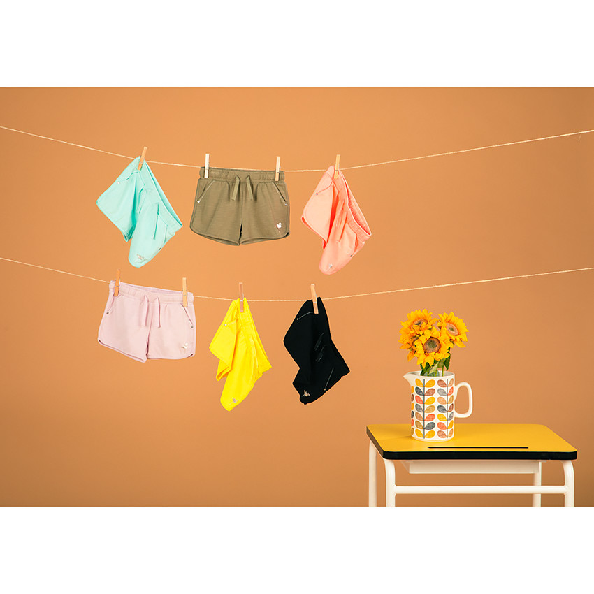 Σορτς σπορ με φαντεζί σχέδιο για bebe κορίτσι 