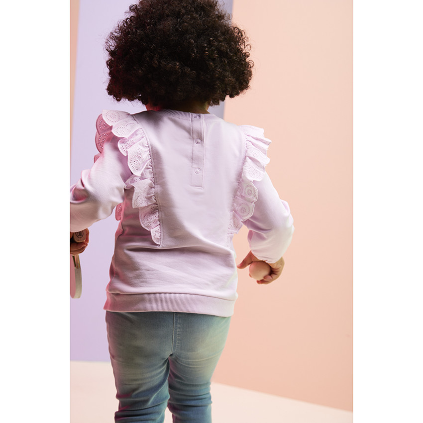 Φούτερ με βολάν για κορίτσι bebé 