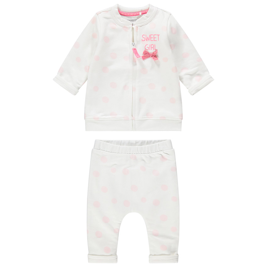 Σύνολο με παντελόνι και ζακέτα με ραμμένο φιόγκο 